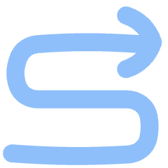 Line Arrow Curvy Right Up Icon from Flex Flat Set
