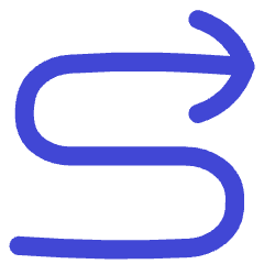 Line Arrow Curvy Right Up Icon from Flex Duo Set