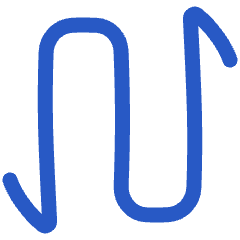 Line Arrow Curvy Up Down 1 Icon from Plump Duo Set