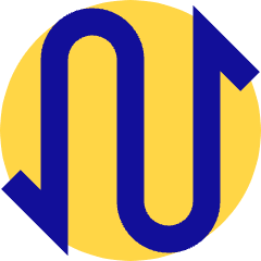 Line Arrow Curvy Up Down 1 Icon from Sharp Pop Set