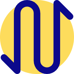 Line Arrow Curvy Up Down 1 Icon from Core Pop Set