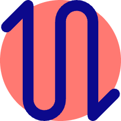Line Arrow Curvy Up Down 2 Icon from Core Pop Set