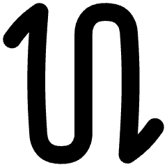 Line Arrow Curvy Up Down 2 Icon from Flex Solid Set