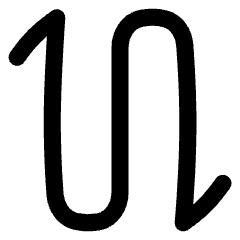 Line Arrow Curvy Up Down 2 Icon from Flex Line Set