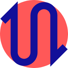 Line Arrow Curvy Up Down 2 Icon from Sharp Pop Set