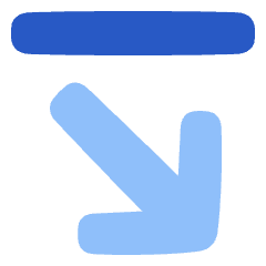 Line Arrow Diagonal Bottom Right Icon from Plump Flat Set