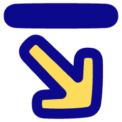 Line Arrow Diagonal Bottom Right Icon from Plump Pop Set