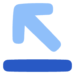 Line Arrow Diagonal Top Left Icon from Plump Flat Set