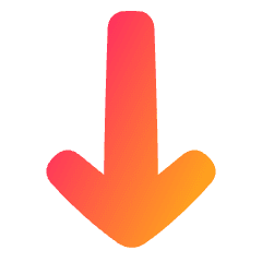 Line Arrow Down 1 Icon from Plump Gradient Set