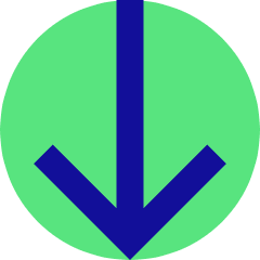 Line Arrow Down 1 Icon from Sharp Pop Set