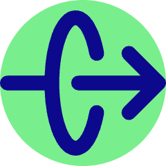 Line Arrow Elipse Right Icon from Core Pop Set