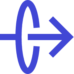 Line Arrow Elipse Right Icon from Sharp Duo Set