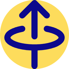 Line Arrow Elipse Up Icon from Core Pop Set