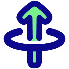Line Arrow Elipse Up Icon from Plump Pop Set