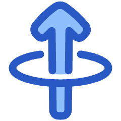 Line Arrow Elipse Up Icon from Plump Duo Set