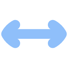 Line Arrow Horizontal Icon from Flex Flat Set