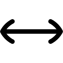 Line Arrow Horizontal Icon from Flex Line Set