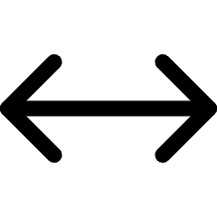 Line Arrow Horizontal Icon from Core Line Set