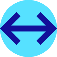 Line Arrow Horizontal Icon from Sharp Pop Set