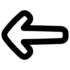 Line Arrow Left 1 Icon from Plump Remix Set