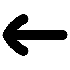 Line Arrow Left 1 Icon from Flex Solid Set