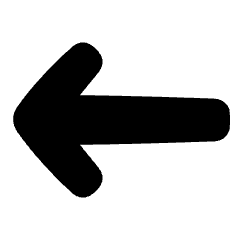Line Arrow Left 1 Icon from Plump Solid Set