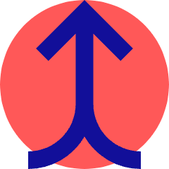 Line Arrow Merge Vertical Icon from Sharp Pop Set