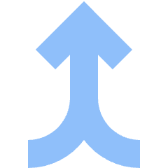 Line Arrow Merge Vertical Icon from Sharp Flat Set