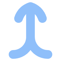 Line Arrow Merge Vertical Icon from Flex Flat Set