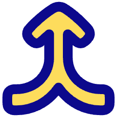 Line Arrow Merge Vertical Icon from Plump Pop Set