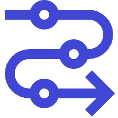 Line Arrow Roadmap Icon from Sharp Duo Set