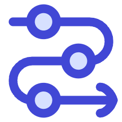 Line Arrow Roadmap Icon from Flex Duo Set