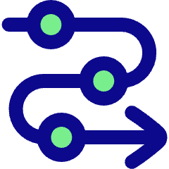 Line Arrow Roadmap Icon from Plump Pop Set
