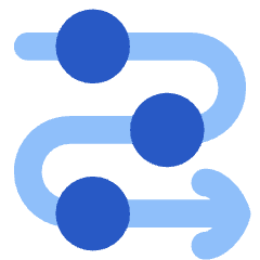 Line Arrow Roadmap Icon from Flex Flat Set