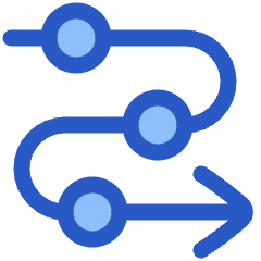 Line Arrow Roadmap Icon from Plump Duo Set