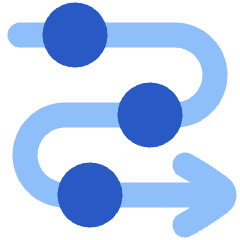 Line Arrow Roadmap Icon from Plump Flat Set