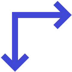 Line Arrow Top Left Corner Icon from Sharp Duo Set