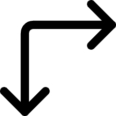 Line Arrow Top Left Corner Icon from Core Line Set