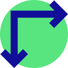 Line Arrow Top Left Corner Icon from Sharp Pop Set