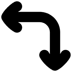 Line Arrow Top Right Corner Icon from Flex Solid Set