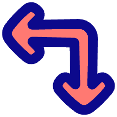 Line Arrow Top Right Corner Icon from Plump Pop Set