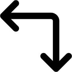 Line Arrow Top Right Corner Icon from Core Remix Set