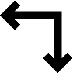 Line Arrow Top Right Corner Icon from Sharp Remix Set