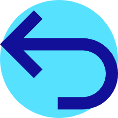 Line Arrow Turn Backward Icon from Sharp Pop Set