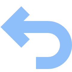 Line Arrow Turn Backward Icon from Sharp Flat Set