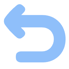 Line Arrow Turn Backward Icon from Plump Flat Set