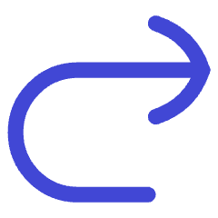 Line Arrow Turn Forward Icon from Flex Duo Set