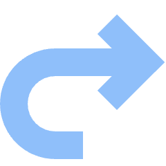 Line Arrow Turn Forward Icon from Sharp Flat Set
