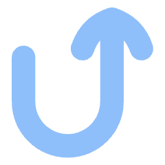 Line Arrow Turn Up Right Icon from Flex Flat Set