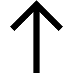 Line Arrow Up 1 Icon from Sharp Line Set